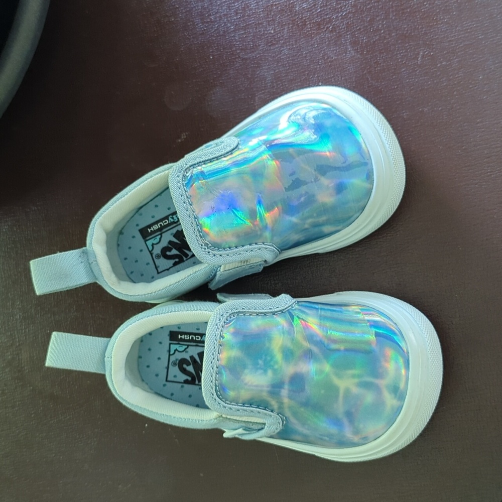 Toddler Vans Autism Awareness Holographic Blue Size 5